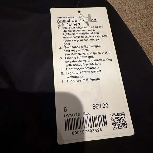 Lululemon Speed Up High-Rise Short 2.5” NWT - Picture 4 of 7